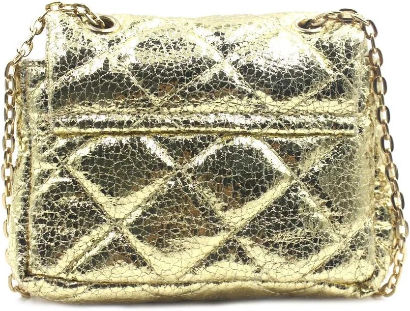 JUMISEE Little Girls Leopard Print Purse Crossbody Bag Quilted Chain Shoulder Handbag Wallet for Women