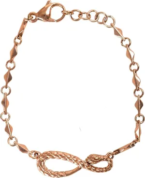 Just Cavalli Women's Bronze Snake Chain Bracelet