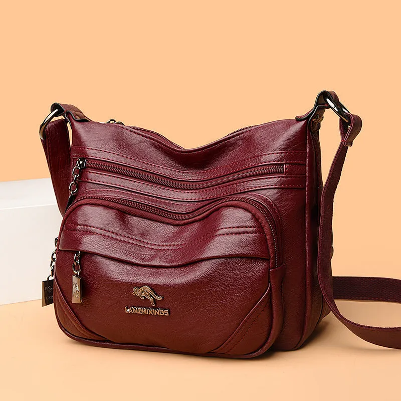 Kangaroo For Mom Fashion Grandma Large Crossbody Bags