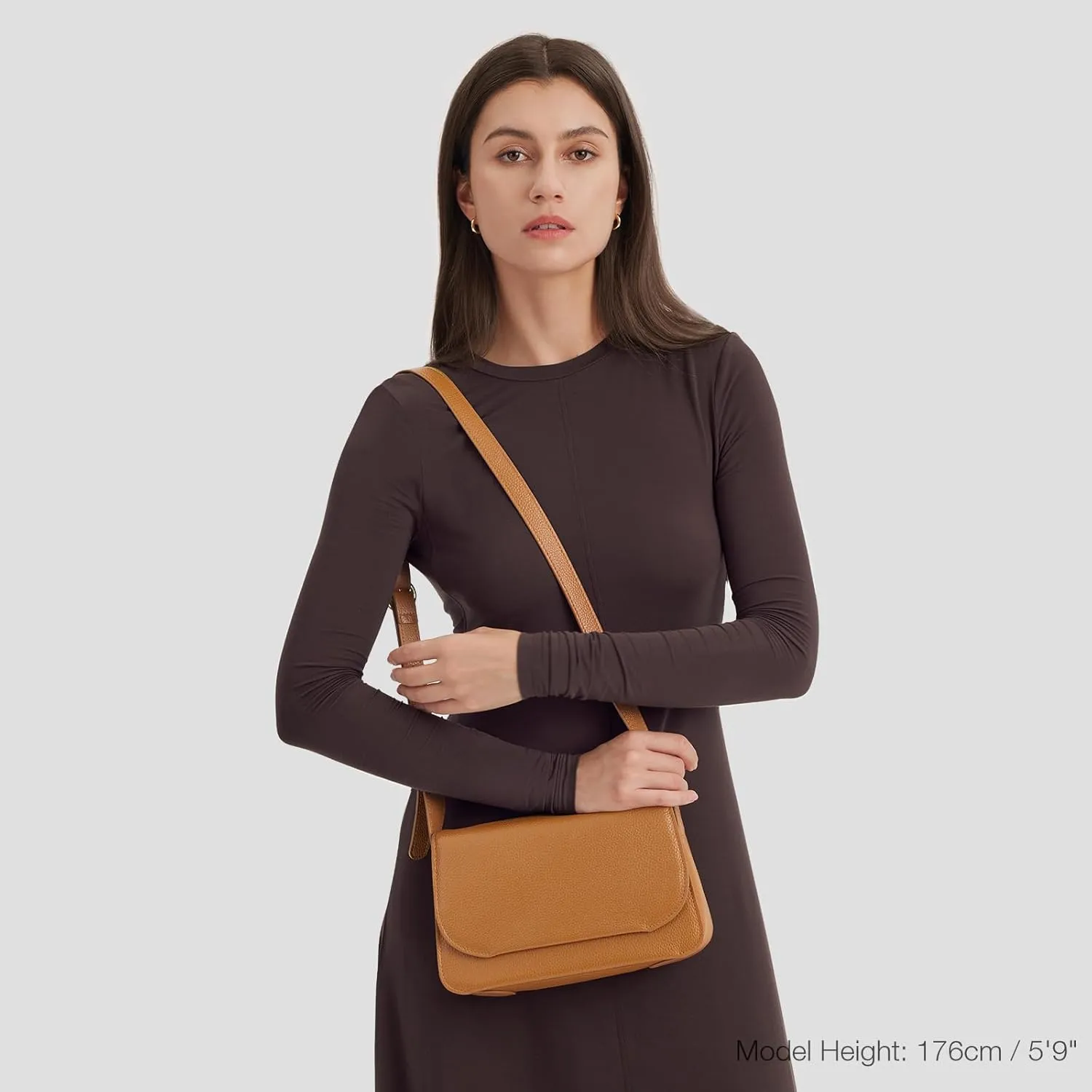 Kattee Leather Crossbody Bags for Women Trendy, Designer Ladies Shoulder Purses