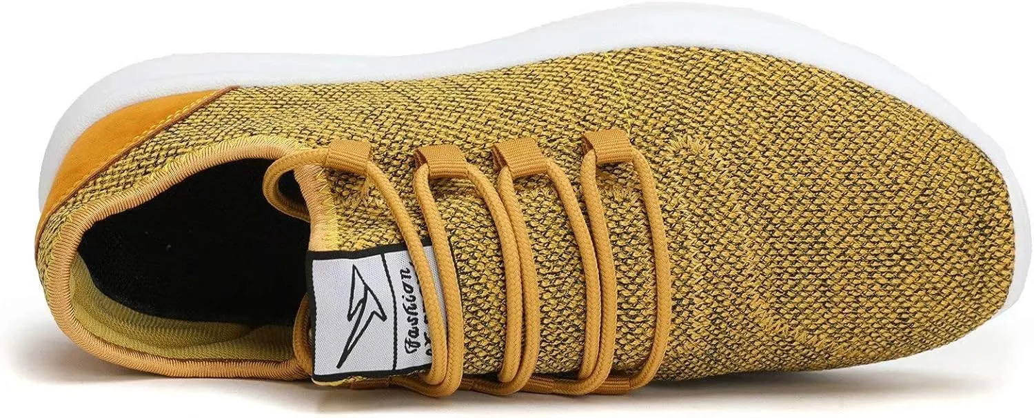 KEEZMZ Men's Running Shoes Fashion Breathable Sneakers Mesh Soft Sole Casual Athletic Lightweight