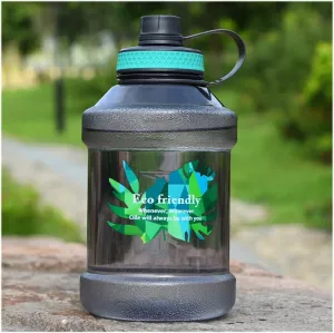 kettles 67 oz Water Bottle,Large Capacity,Oversized Sports Jug for Camping/Fitness/Climbing,Plastic Cups-Portable Handle,BPA Free canteen(A)