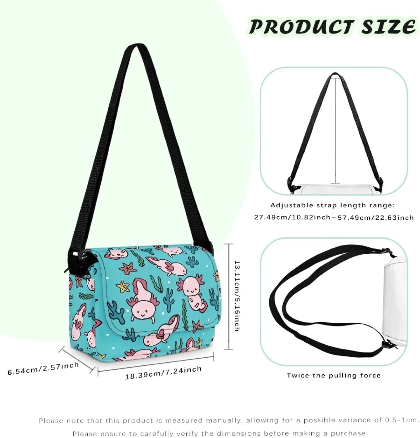 Kids Flap Crossbody Bag with Adjustable Strap for Daily Use