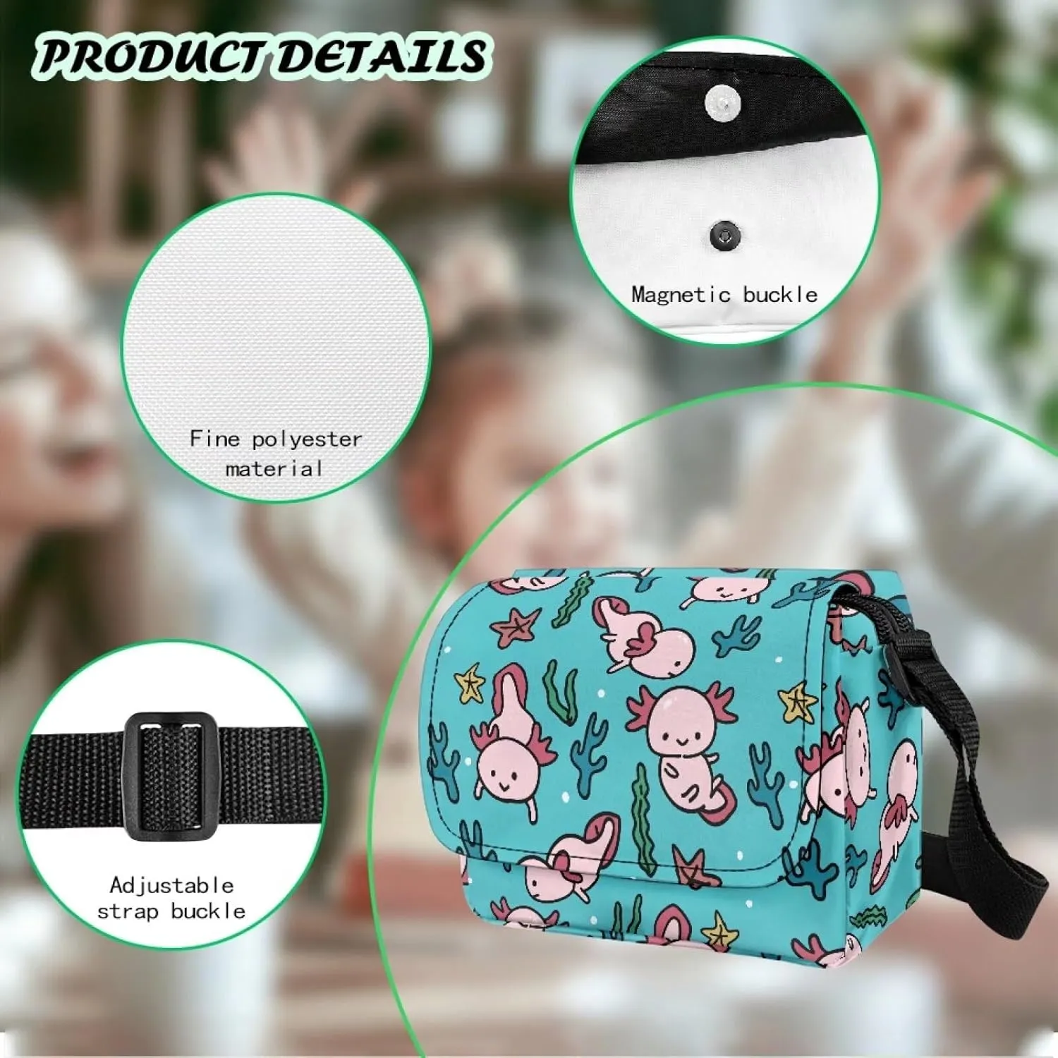 Kids Flap Crossbody Bag with Adjustable Strap for Daily Use