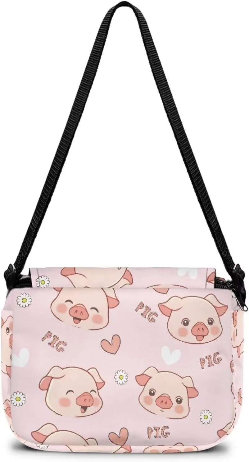 Kids Flap Crossbody Bag with Zipper Closure for School Travel