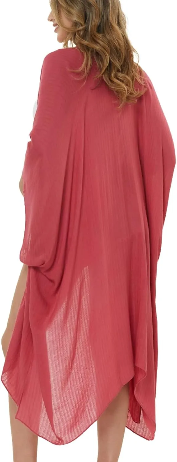 Kimonos for Women Casual Swimsuit Coverup Lightweight Boho Kimono Cardigans for Summer