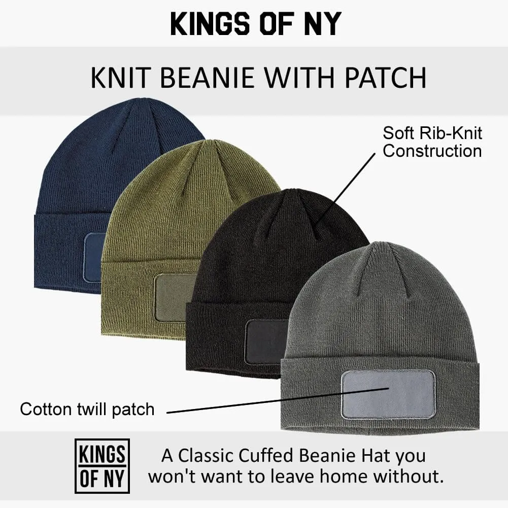 Kings Of NY Garbage Truck Winter Knit Adult Beanie Hat for Men and Women