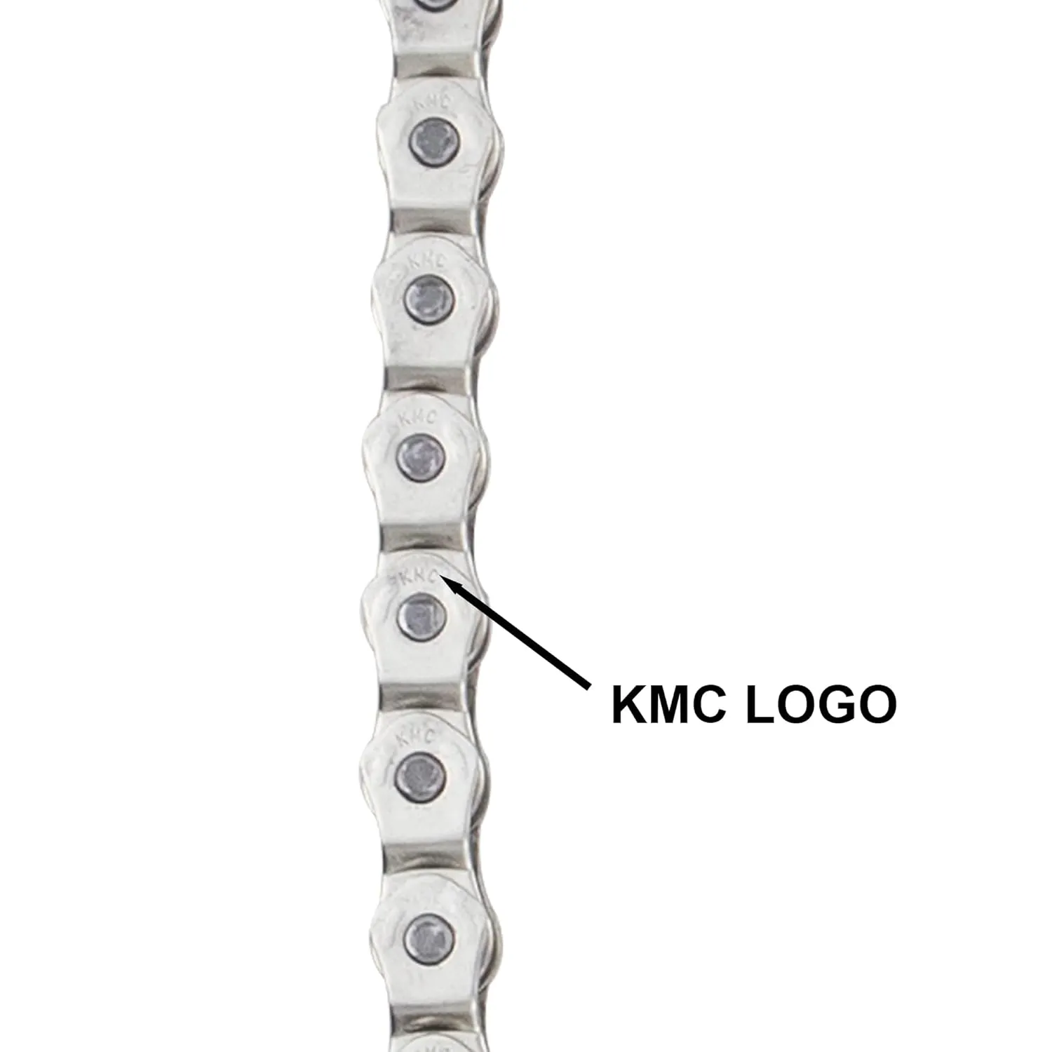 KMC BMX Single Speed Bike Chain 1 Speed Half Link High Strength Bicycle Chains 1/2" x 1/8" x 100 Links