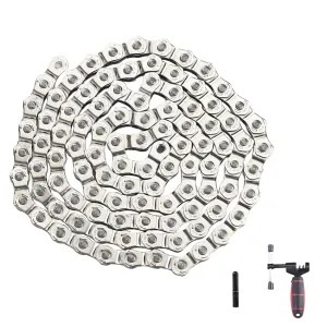 KMC BMX Single Speed Bike Chain 1 Speed Half Link High Strength Bicycle Chains 1/2" x 1/8" x 100 Links