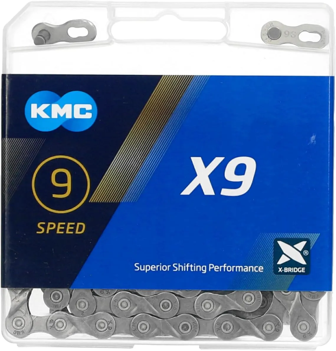 KMC X9SL Ti-N 9-Speed 9-Fach Kette, 114 Glieder, Roller Chain