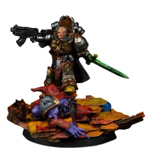 Knight-Errant Nathaniel Garro, Hand of the Sigillite Armies of the Imperium Painted Miniature Wargaming Figure | Art Painting Level