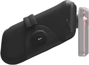 KOM Cycling Saddle Bag - Bike Saddle Bag to Carry Multi-Tool, Tube, Tire Levers, Securely Under Bike Seat Featuring for Garmin Varia Mount, ATOP Lacing Dial, and Inner Pocket for Apple AirTag.
