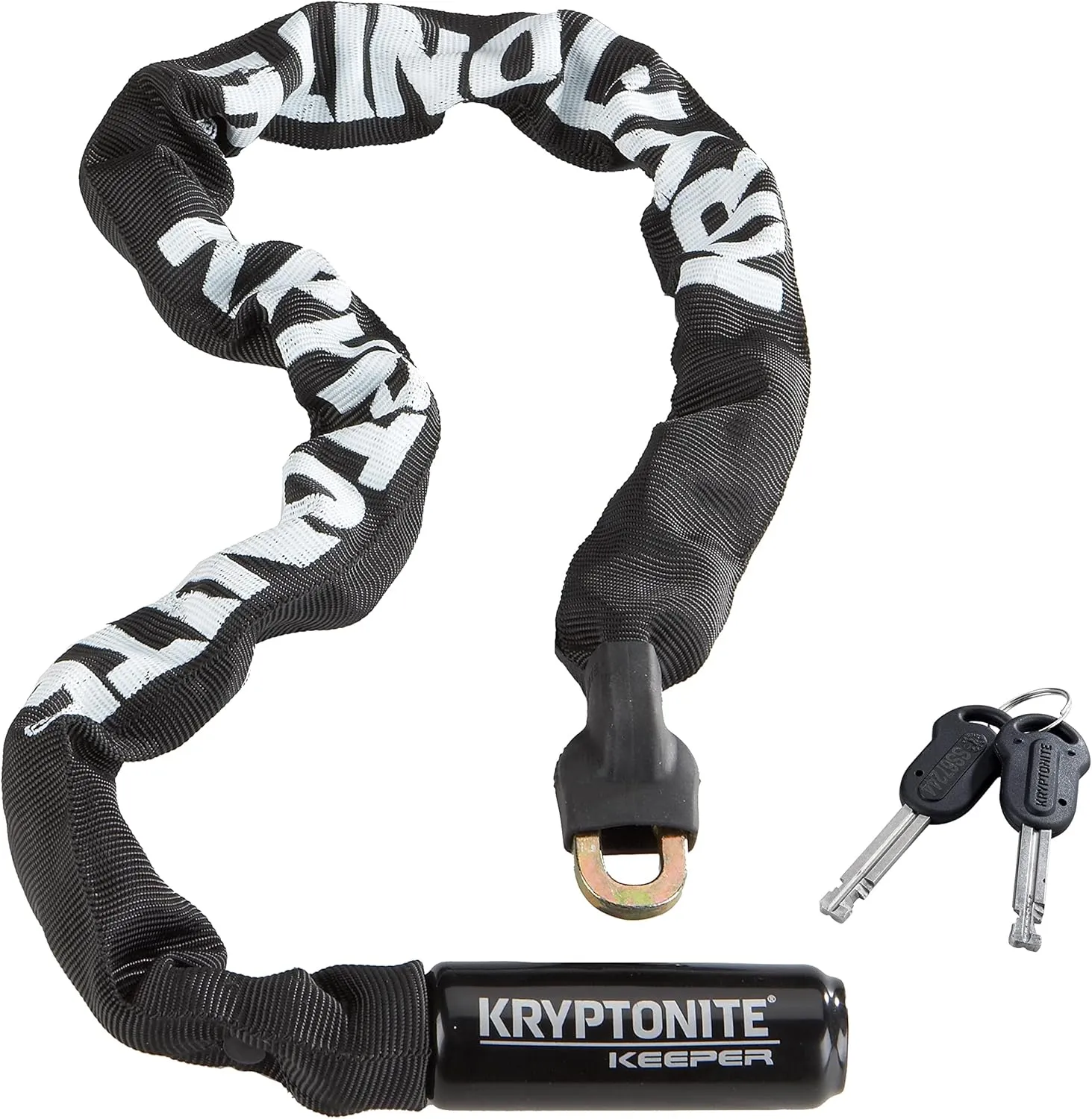 Kryptonite Keeper 785 Bike Chain Lock, 2.8 Feet Long Heavy Duty Anti-Theft Bicycle Chain Lock with Keys for Bike, Motorcycle, Scooter, Bicycle, Door, Gate, Fence