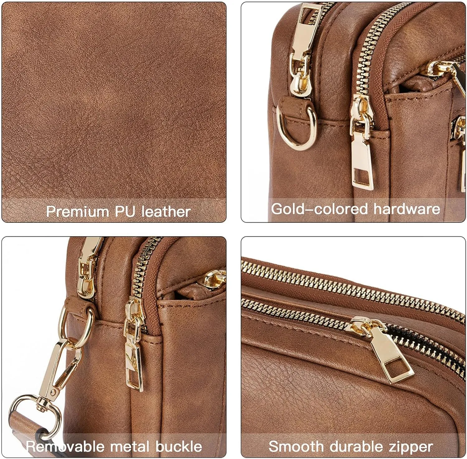 Langrents Crossbody Bag, Cross Body Bag for Woman, Langrents Purses, Lang Rents Multi Pocket Shoulder Bag