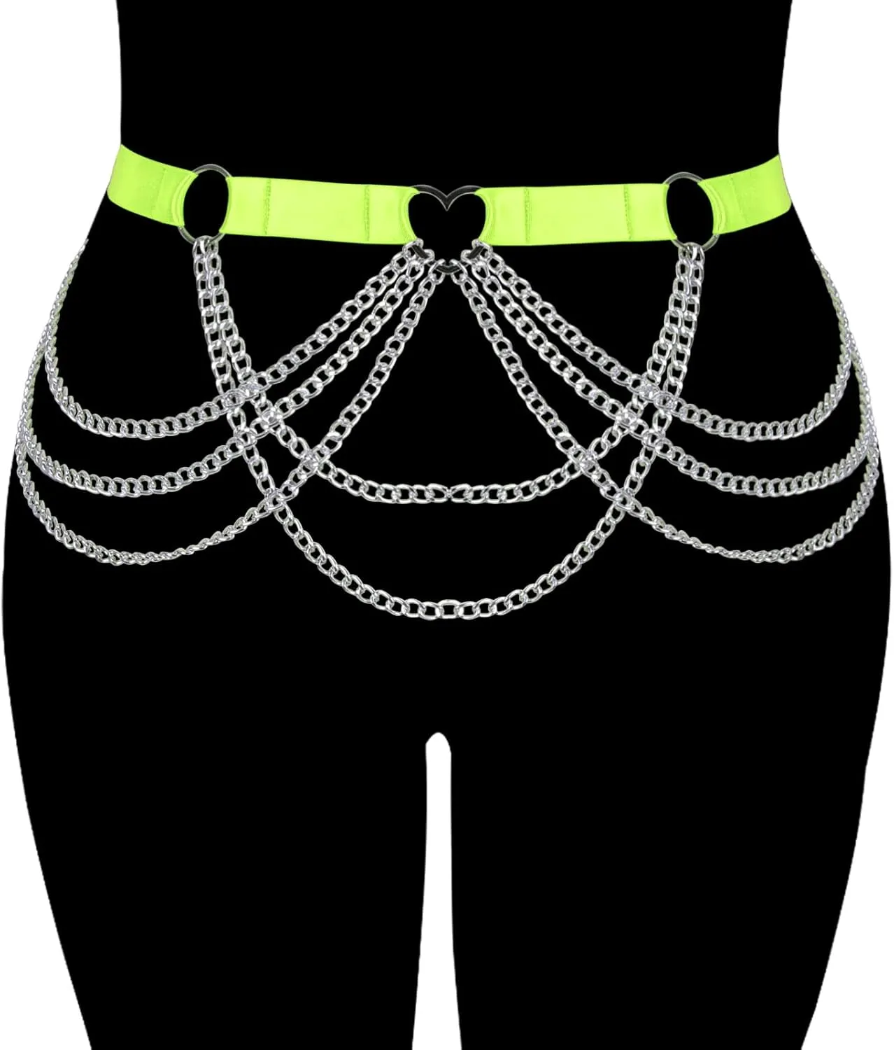 Large size Waist belts Body chain harness for women Plump Festival rave Halloween Punk gothic Plus size Lingerie cage