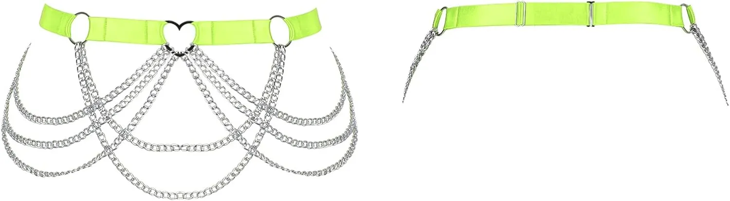 Large size Waist belts Body chain harness for women Plump Festival rave Halloween Punk gothic Plus size Lingerie cage