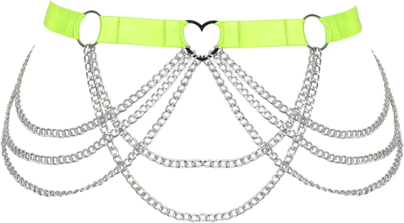 Large size Waist belts Body chain harness for women Plump Festival rave Halloween Punk gothic Plus size Lingerie cage