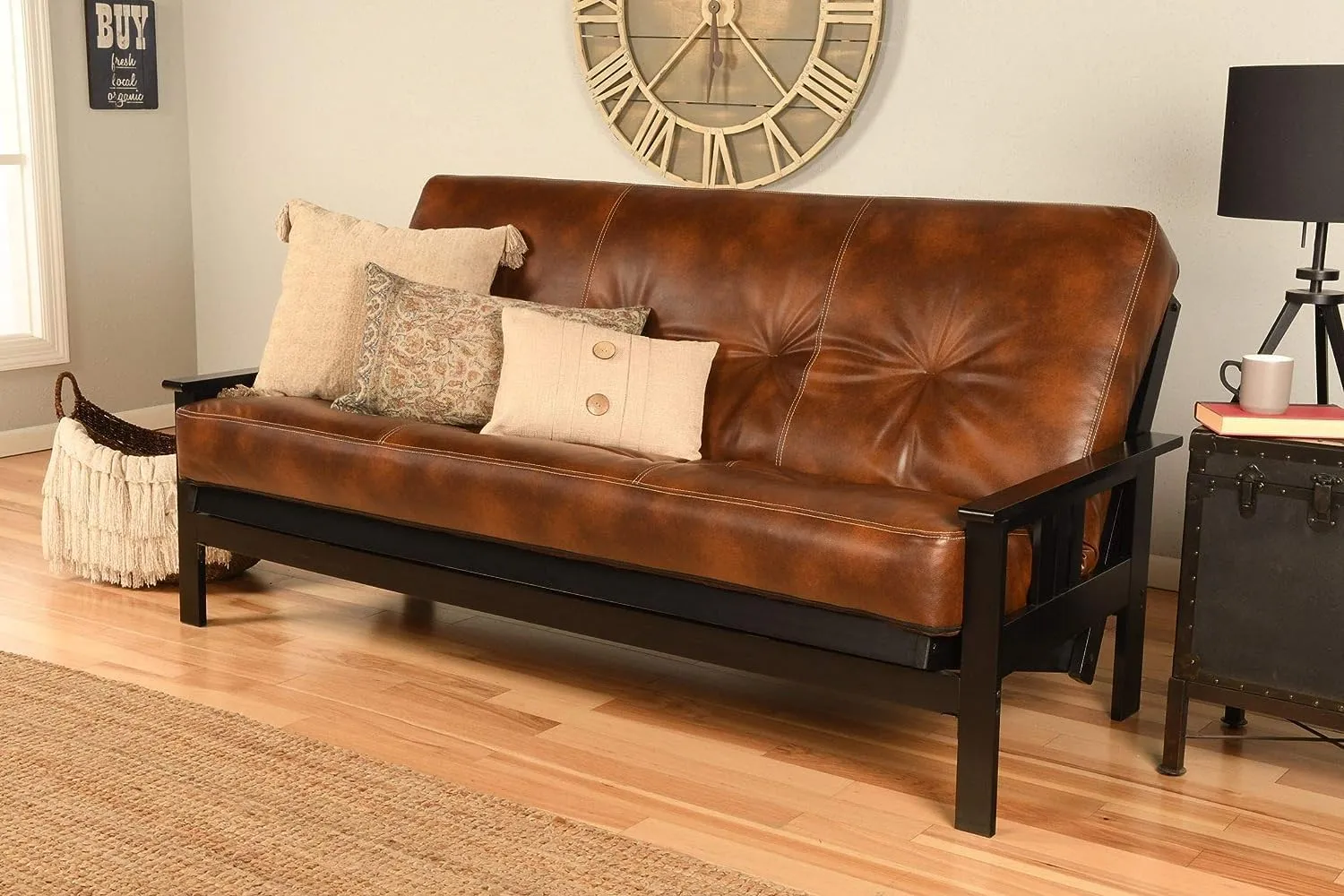 Leather 6000 Series Futon Mattresses Vertical Innerspring Full Size (Saddle)