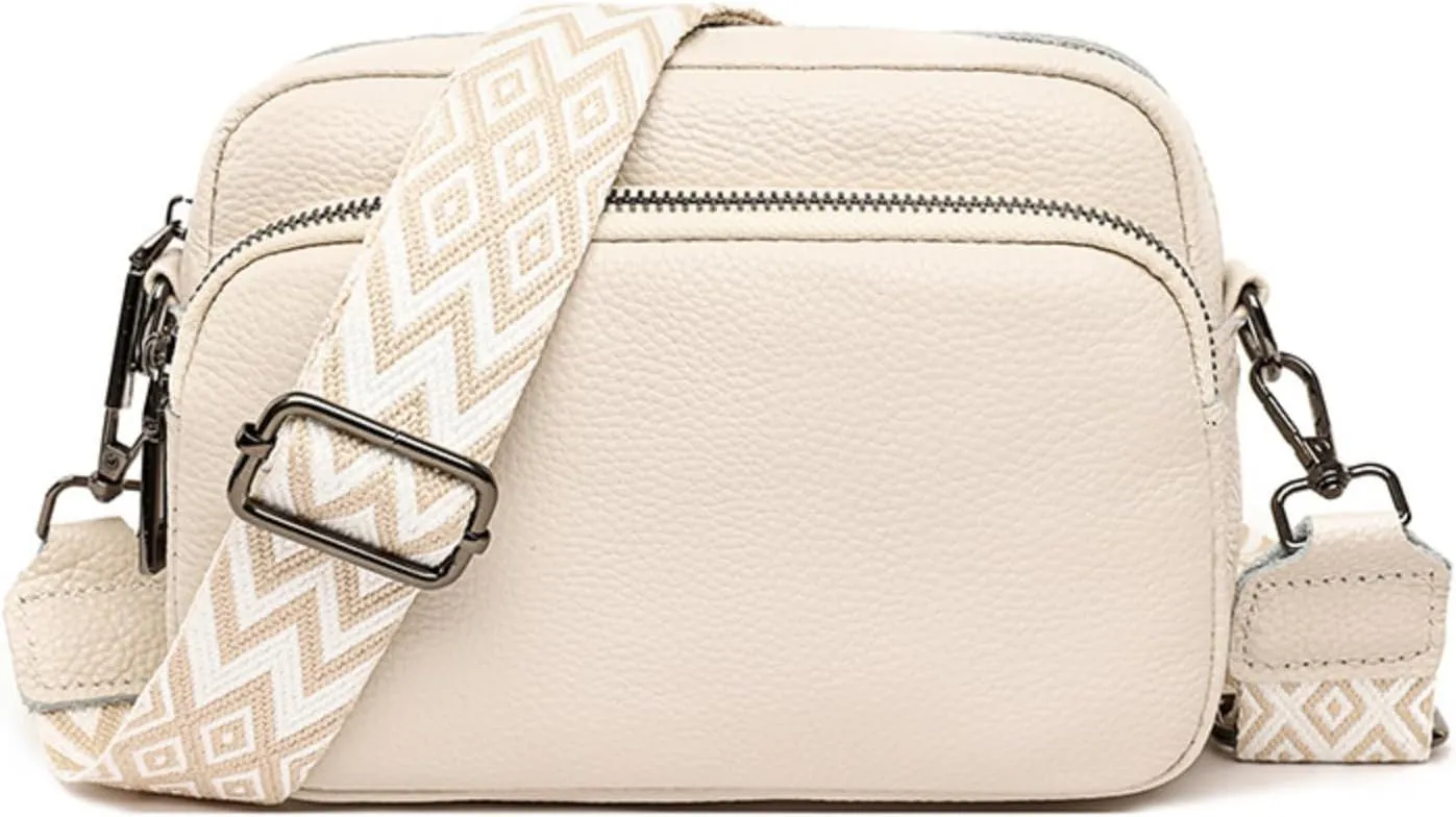 Leather Crossbody Bag for Women, Purse Shoulder Bag with Adjustable Strap, Small Shoulder Purse Handbag for Women