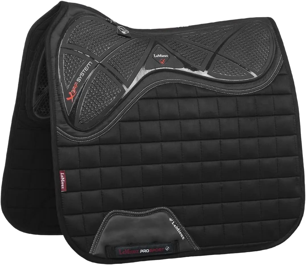 LeMieux Dressage X-Grip Twin Sided Square Saddle Pad - Saddle Pads for Horses - Equestrian Riding Equipment and Accessories