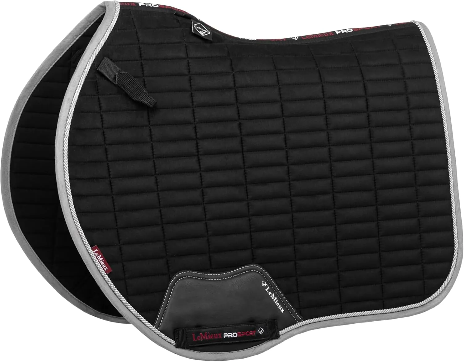 LeMieux Show Jumping Suede EuroJump Square Saddle Pad - English Saddle Pads for Horses - Equestrian Riding Equipment and Accessories