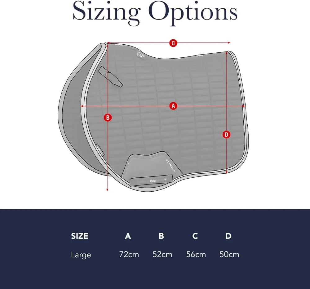 LeMieux Show Jumping Suede EuroJump Square Saddle Pad - English Saddle Pads for Horses - Equestrian Riding Equipment and Accessories