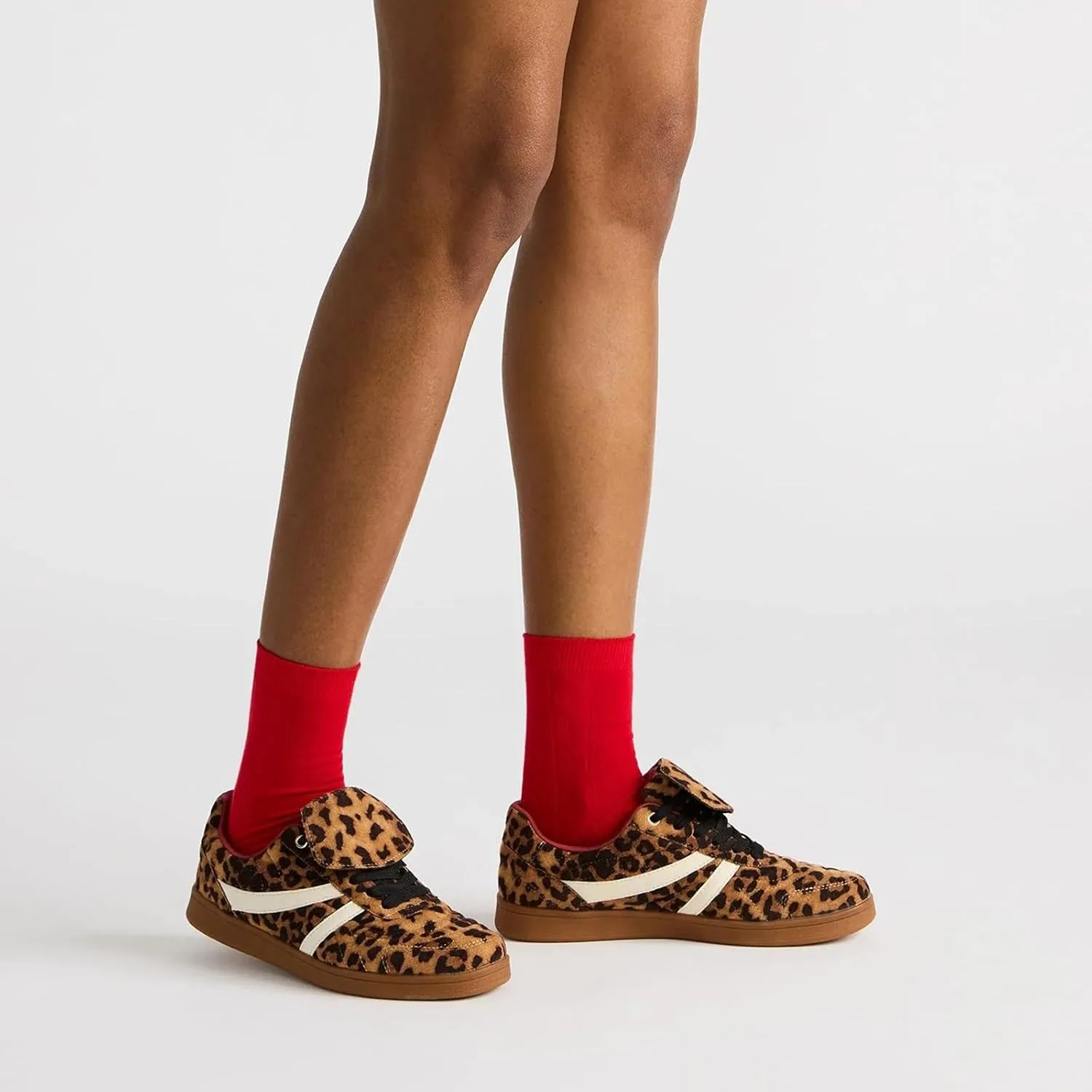 Leopard Sneakers for Women Casual Fashion Anti Slip Tennis Shoes Womens Comfortable Breathable Walking Skate Shoes
