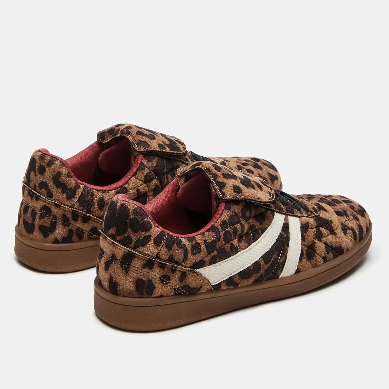 Leopard Sneakers for Women Casual Fashion Anti Slip Tennis Shoes Womens Comfortable Breathable Walking Skate Shoes