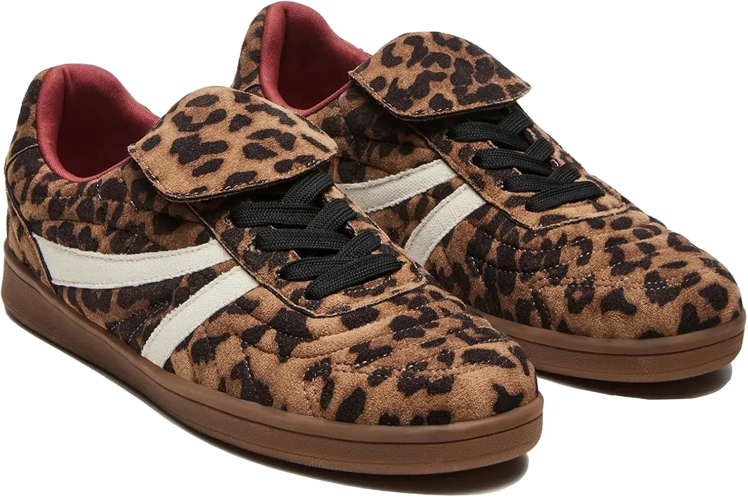 Leopard Sneakers for Women Casual Fashion Anti Slip Tennis Shoes Womens Comfortable Breathable Walking Skate Shoes