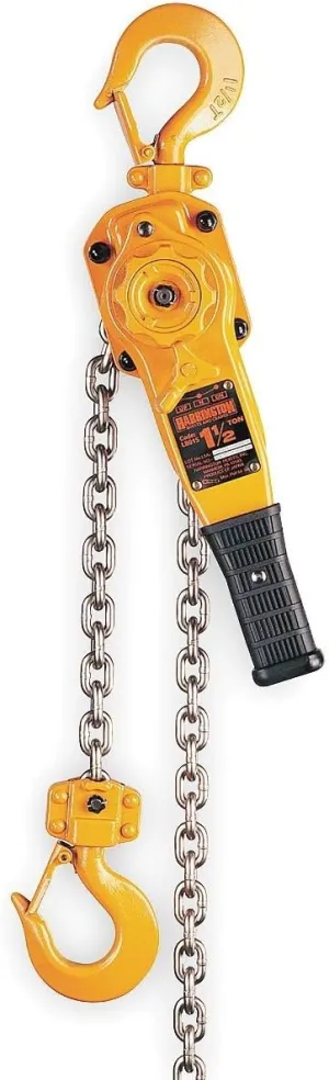 Lever Chain Hoist, 3000 lb. Load Capacity, 10 ft. Lift, 1-5/16" Hook Opening - LB015-10