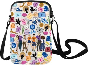 LEVLO Camp Half Blood Crossbody Bag Medusa & Zeus Fans Gift Camp Half Blood Shoulder Bag Mythology Heroes Merch