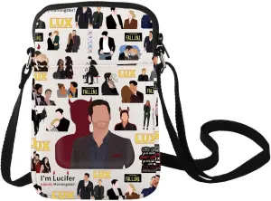 LEVLO Hell Angel Crossbody Bag Suspenseful Detective TV Show Fans Gift Lux Nightclub Shoulder Bag Hell Angel Merchandise