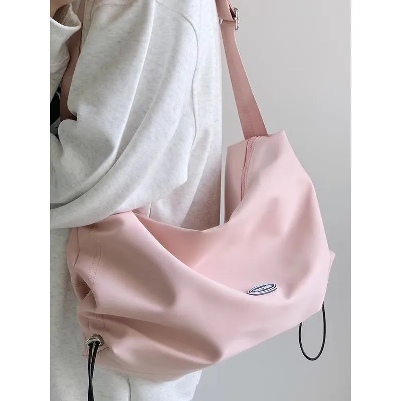 Light Large Capacity Nylon Canvas Female Crossbody Bags