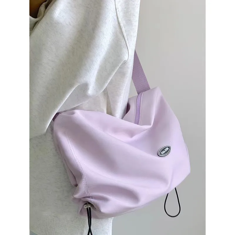 Light Large Capacity Nylon Canvas Female Crossbody Bags