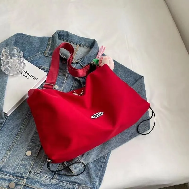 Light Large Capacity Nylon Canvas Female Crossbody Bags