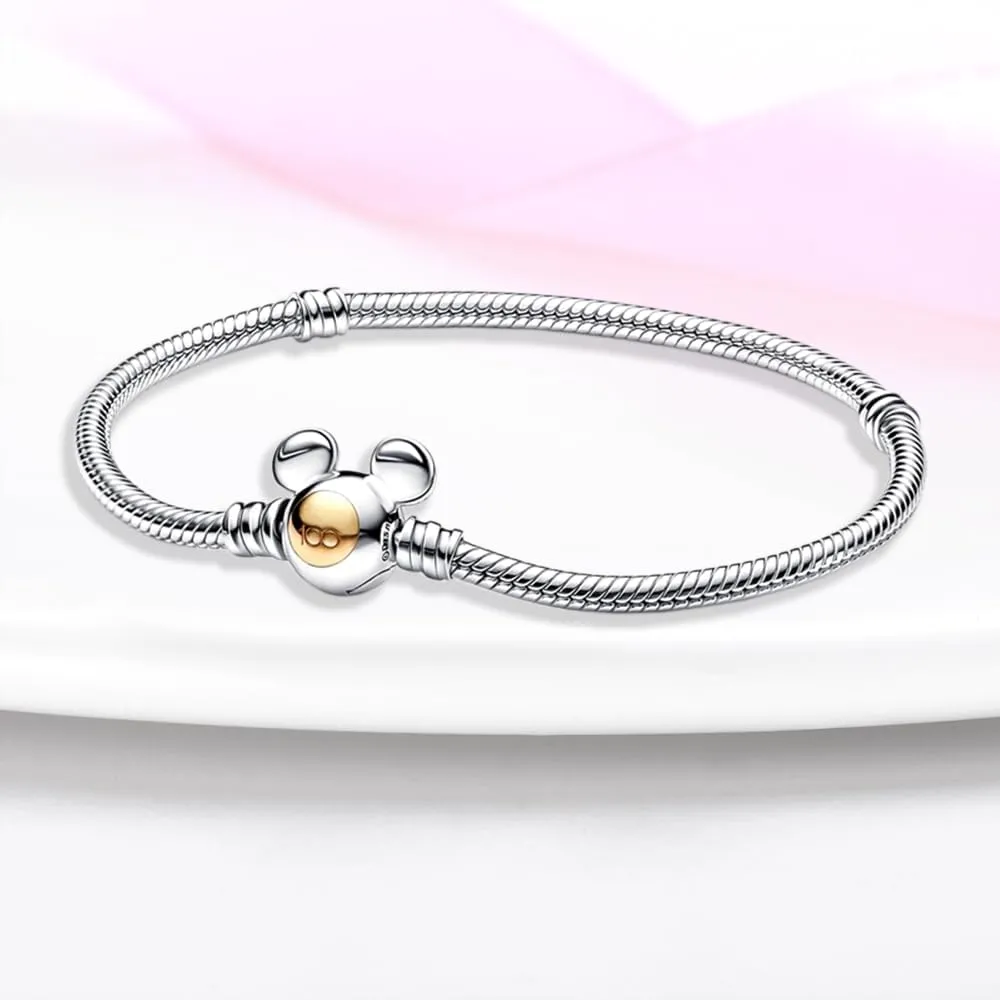 LIGHTDOG Charm Bracelet for Pandora Charms 925 Sterling Silver Snake Chain Bracelet Fit Any Charm Gift for Women