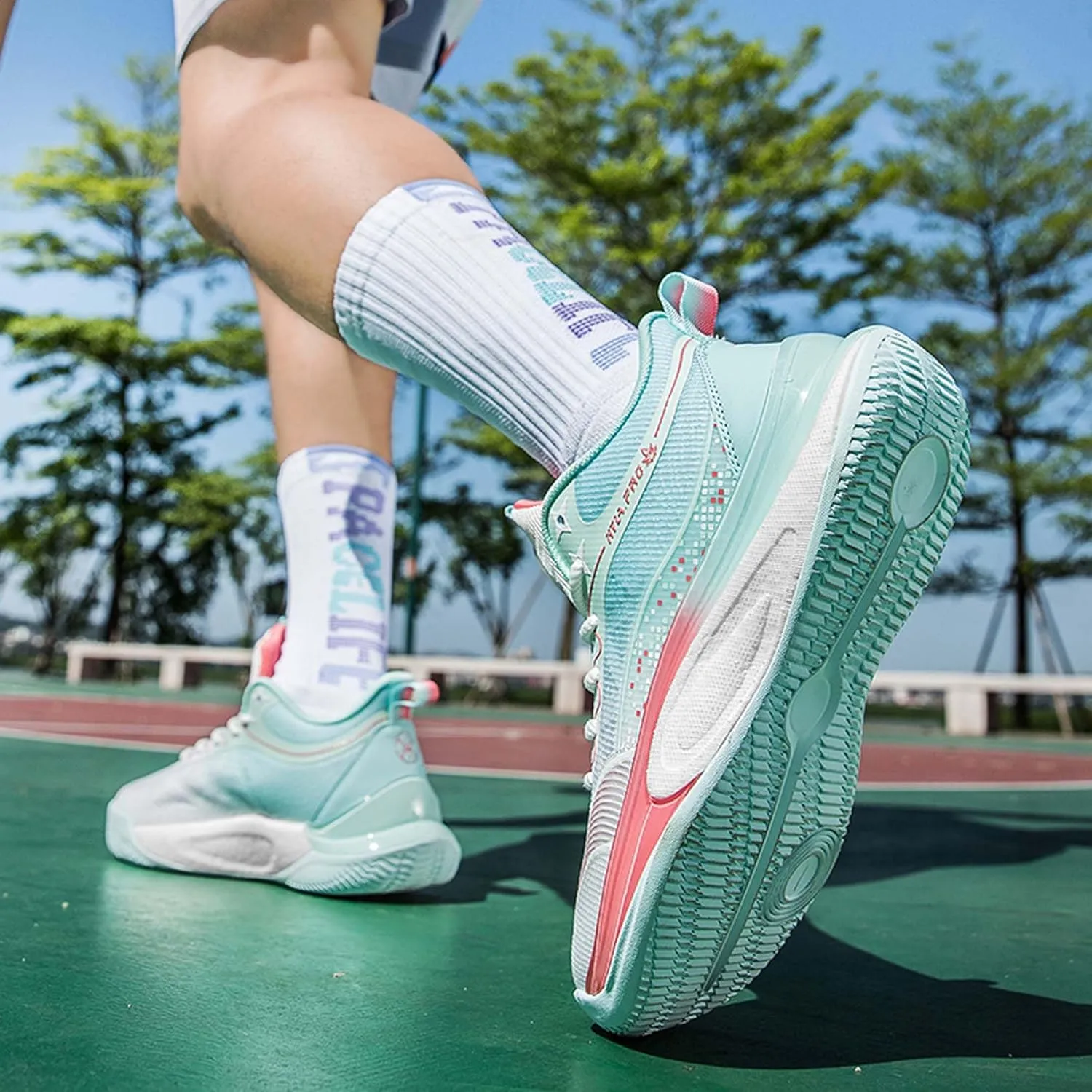 Lightweight Hiking Basketball Shoes, Shock-Absorbing Walking Sports Shoes, Anti Slip Casual Running Shoes