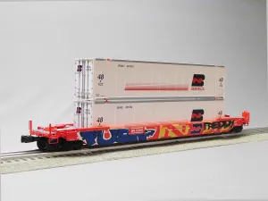 Lionel Burlington Northern Husky Stack #63361 with Graffiti O Gauge