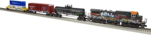 Lionel Graffiti Electric O Gauge Bluetooth 5.0 Train Set with Remote