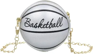 Little Girls Basketball Letter Crossbody Purse Basketball Shape Purse Mini Round Ball Crossbody Purse Shoulder Bag for Girls