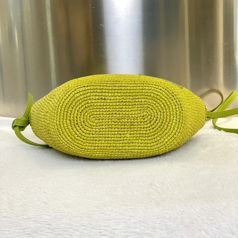Loewe Summer Collection Crossbody 6573 in Green Straw