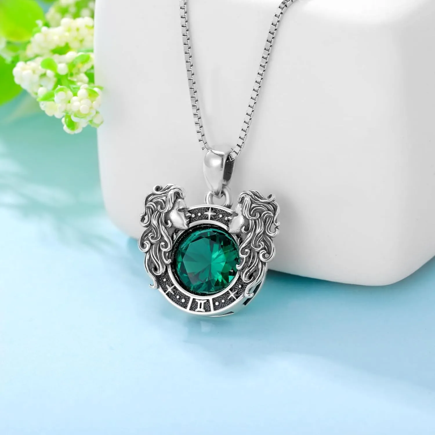 LONAGO Zodiac Sign Necklace Celestial Constellation Necklace Horoscope Astrology Zodiac Pendant Necklace Gift for Women