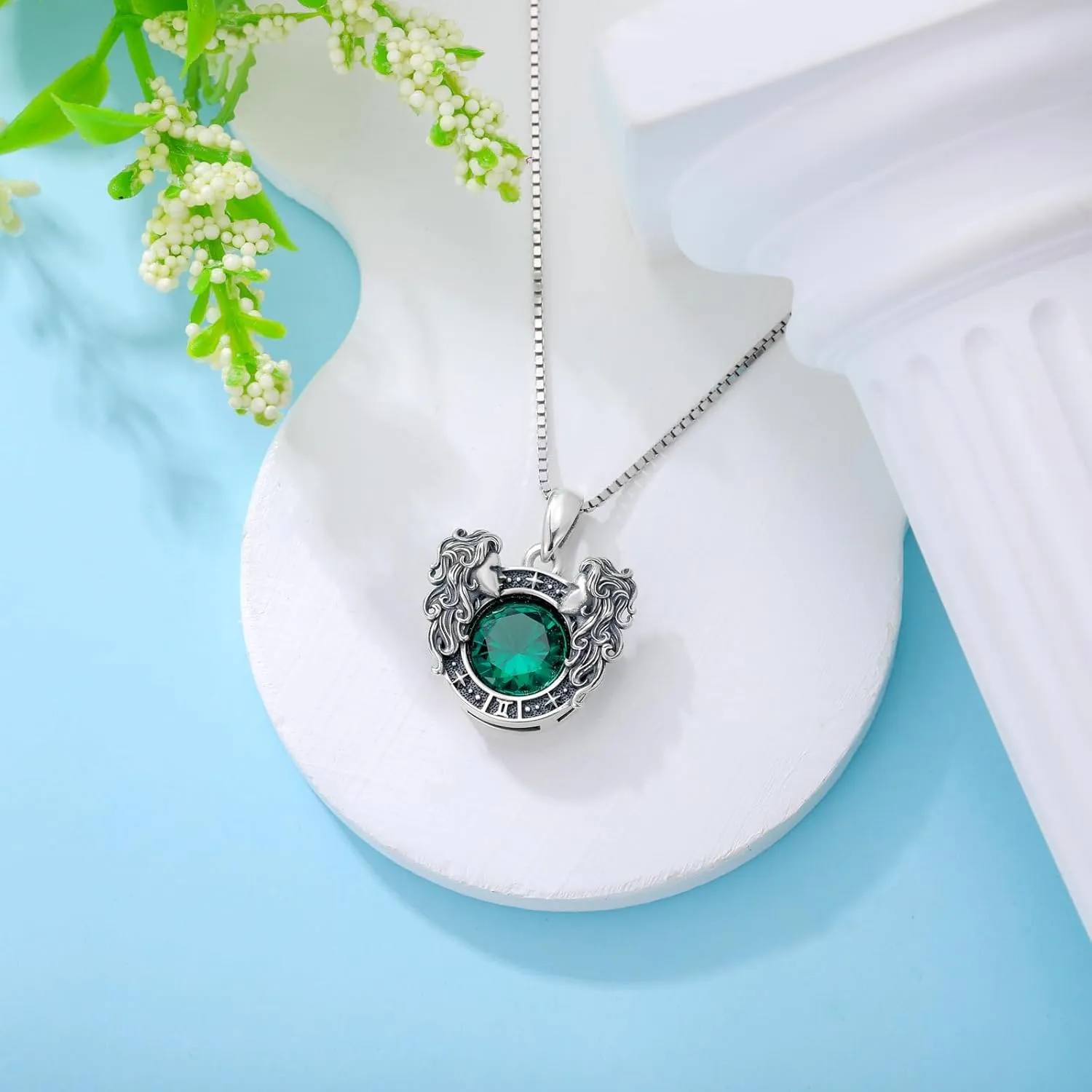 LONAGO Zodiac Sign Necklace Celestial Constellation Necklace Horoscope Astrology Zodiac Pendant Necklace Gift for Women