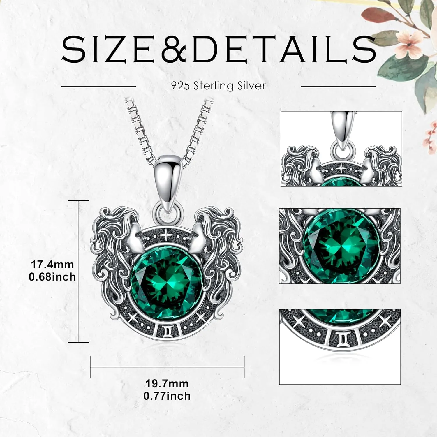 LONAGO Zodiac Sign Necklace Celestial Constellation Necklace Horoscope Astrology Zodiac Pendant Necklace Gift for Women