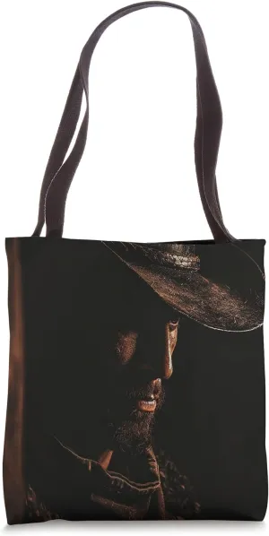 Loner Cowboy Self Reflecting Alone By Himself Painted Art Tote Bag