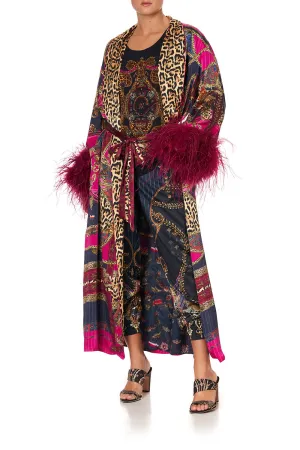 LONG ROBE WITH FLARED SLEEVE DINING HALL DARLING