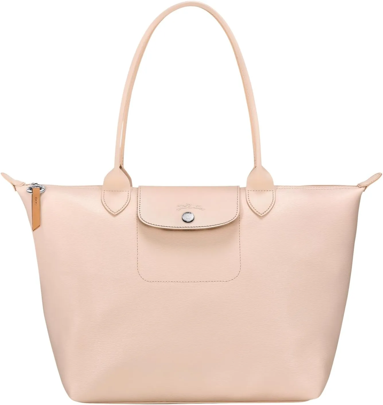 Longchamp Le Pliage City Small Shoulder Shopper Bag, Nude
