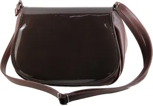 LONI Shoulder Bags for Women Purse Handbag Crossbody Everyday Saddle Bag Medium Patent/Pu Leather
