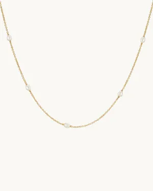 LOU Pearl Necklace 14K