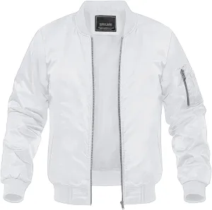 MAGNIVIT Men's Lightweight Bomber Jacket Windbreaker Casual Fall Spring Outdoor Coat